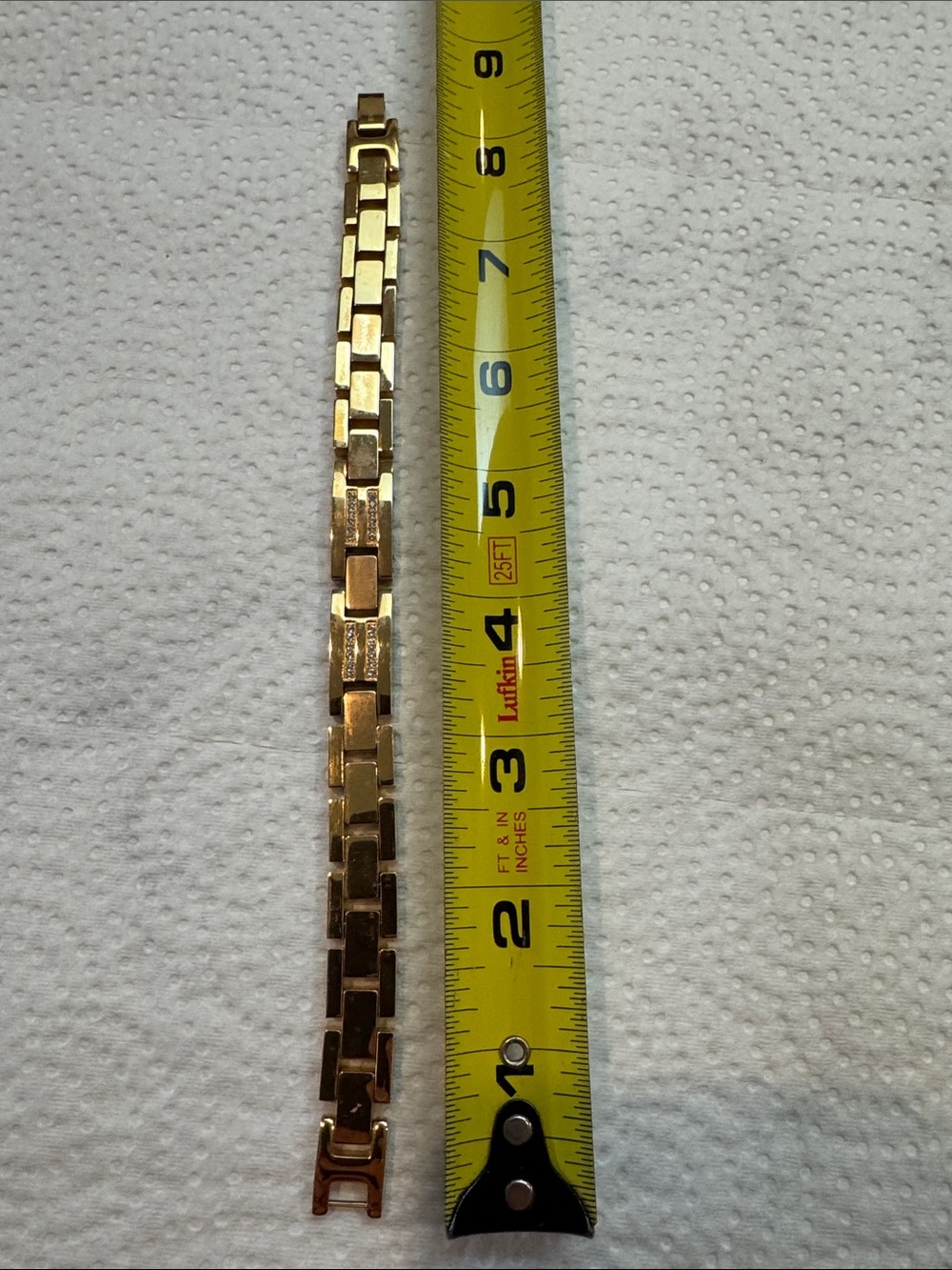 Gold-Tone Men's Link Bracelet - Sleek Box Link Design